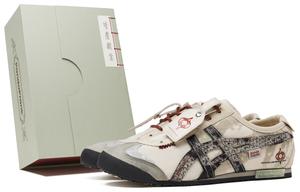 Onitsuka Tiger MEXICO 66 Нескользящие износостойкие низкие повседневные туфли унисекс коричневого, черного и красного цветов