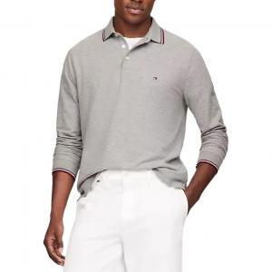 Tommy Hilfiger Мужская поло светло-серого цвета