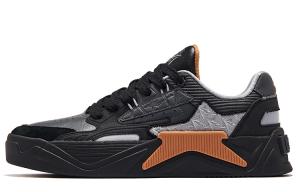 Непромокаемые нескользящие амортизирующие износостойкие низкие кроссовки для скейтбординга мужские серый черный Erke, Carbon серый/черный