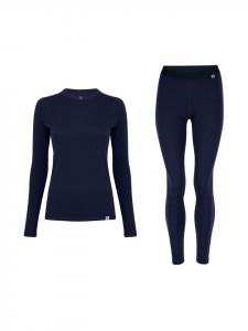 DANISH ENDURANCE Термобелье из шерсти мериноса темно-синего цвета