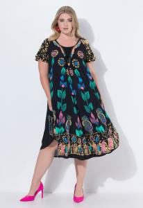 Платье MIAMODA FLORAL PATTERN, Black