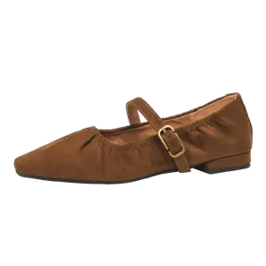 Bamiti Как по ровной земле повседневные туфли на 2 см женские коричневые, цвет Brown