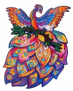 Деревянный пазл для взрослых Красочная птица Pan i Pani Gadżet