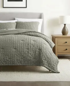 Комплект постельного белья из 3 предметов из фактурной ткани сирсакер, размер King/California King Ienjoy Home, Willow