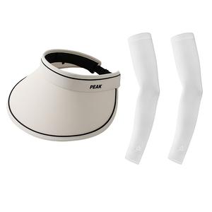 Полиэстеровая солнцезащитная шляпа и охлаждающие нарукавники Unisex PEAK