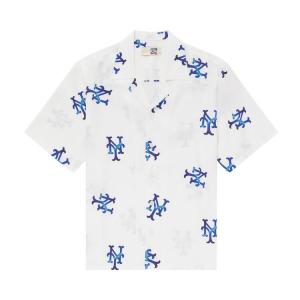 Рубашка Aimé Leon Dore x New York Mets Leisure Shirt, цвет Bright White/Print