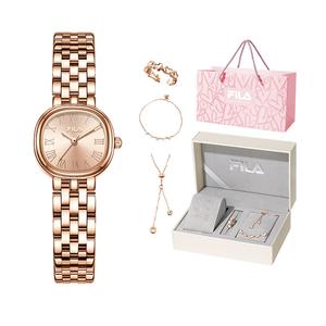 FILA Женские часы кварцевый механизм стальной браслет rose gold циферблат love at first sight романтичная упаковка