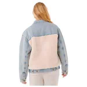 Куртка-Круизинг, джинсовая куртка из шерпы, синяя, стираная - s Rip Curl