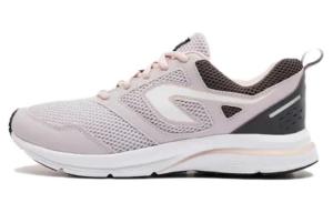 Износостойкие дышащие амортизирующие низкие кроссовки для бега женские розовый черный DECATHLON