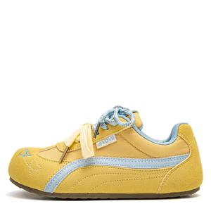 STAE Женские противоскользящие износостойкие низкие скейтерские кроссовки Yellow Blue, цвет Yellow Blue