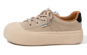 Кеды, скейтборд обувь женская низкая бежевая Feiyue