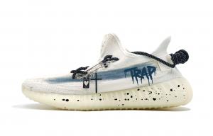 Adidas Originals Низкие повседневные кроссовки Yeezy Boost 350 V2, белые, унисекс