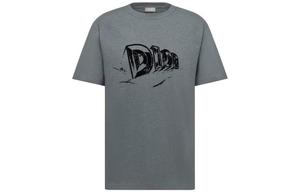 Футболка мужская серая Dior, серый