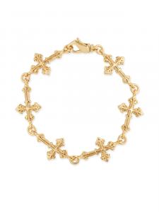 Большой браслет Avelli с несколькими крестиками Emanuele Bicocchi, золотой