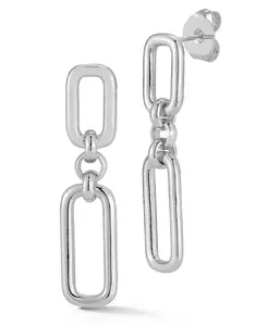 Позолоченные серьги-подвески Rachel Zoe, silver