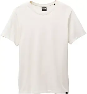 PrAna Мужская повседневная футболка с короткими рукавами, цвет Canvas