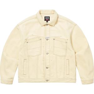 Supreme Куртка джинсовая в стиле сиам, Light Yellow/Pale Yellow