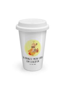 Mr. & Mrs. Panda Кофейная кружка с рисунком светлячков и надписью белого цвета