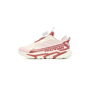 Детские кроссовки с низким верхом, устойчивые к истиранию QIAODAN, слоновая кость/белый