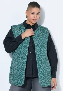 Стеганый жилет с легкой стежкой и леопардовым принтом. Studio Untold, Matt Green