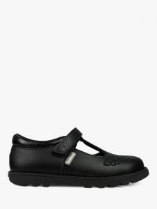 Детские школьные ботинки Kat Vegan Riptape Flower ToeZone, Black