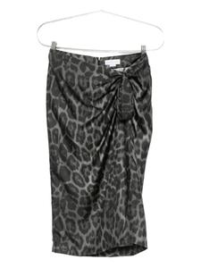 Асимметричная юбка с леопардовым принтом от Stella McCartney, серый