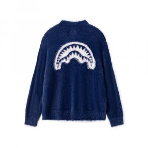 Трикотажное изделие унисекс с круглым вырезом, утолщенное, другое Sprayground, темно-синий