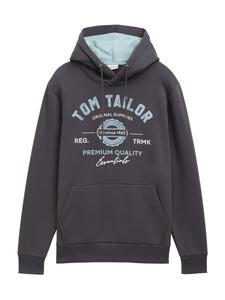 Толстовка с капюшоном TOM TAILOR Sweatshirt, темно-серый