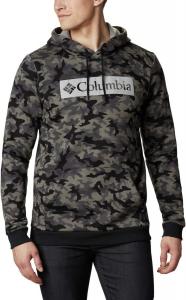 Колумбия Мужская толстовка с принтом логотипа M Columbia, Black Camo