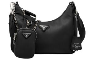 Re-Edition 2005 Плечевая сумка из нейлона черная PRADA