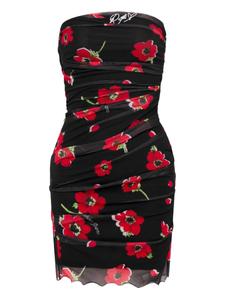 Мини-платье без бретелек MOSCHINO JEANS, черный