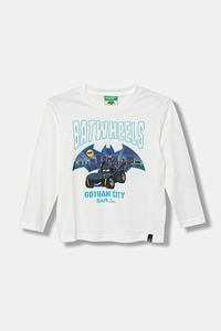 Детская хлопковая кофта с длинным рукавом United Colors Of Benetton, белый