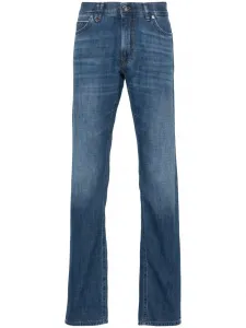 Прямые джинсы Meribel средней посадки Brioni, синий