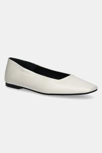 Кожаные балетки Flat Ballerina - LTH Calvin Klein, бежевый
