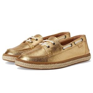 Женские лоферы Vionic Bay из золотистой кожи с поддержкой свода стопы, модель ZOGG2481, золото