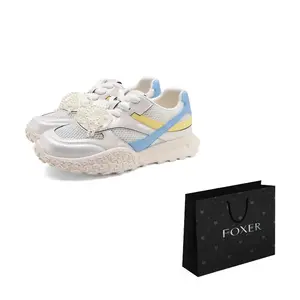 FOXER Женские устойчивые к истиранию низкие кеды жемчужно-белые, цвет Pearlescent White