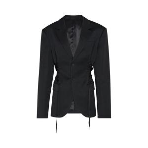Куртка Jean Paul Gaultier Lace Detail Tailored Wool Jacket Black, черный
