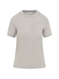 Хлопковая футболка Peserico, бежевый