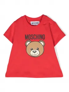 Футболка Teddy Bear Moschino Kids, красный