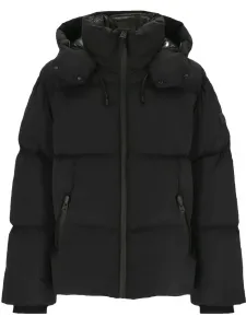 Пуховик Black с капюшоном Mackage, черный