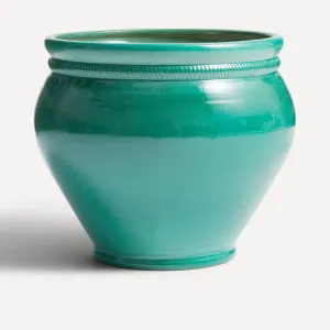 Эмалированный глиняный горшок Sagres El Corte Inglés, зеленый