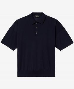 Вязаная рубашка поло Эрика Apc, цвет Dark Navy