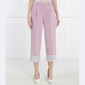 Брюки прямого кроя Hun Kim с добавлением шерсти Karl Lagerfeld, лавандовый