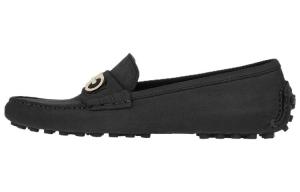 Замшевые мокасины Double Gancini Ferragamo