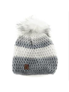 Шапка Faera Mütze zum Warmhalten im Herbst oder Winter Bommelmütze, синий