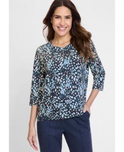 Современная футболка с анималистическим принтом Olsen, Ink blue