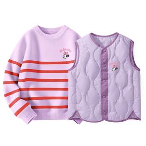 Детская повседневная спортивная одежда Disney, фиолетовый