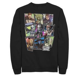 Мужской свитшот с групповыми фотографиями «Звездные войны» и «Войны клонов» Licensed Character