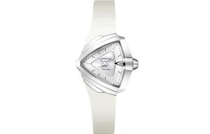 Hamilton Часы Women's Watch, Silver Dial White Strap