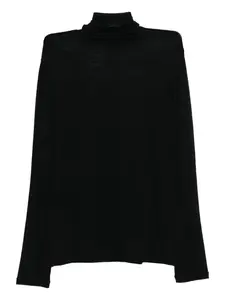 Футболка с высоким воротником Yohji Yamamoto, черный